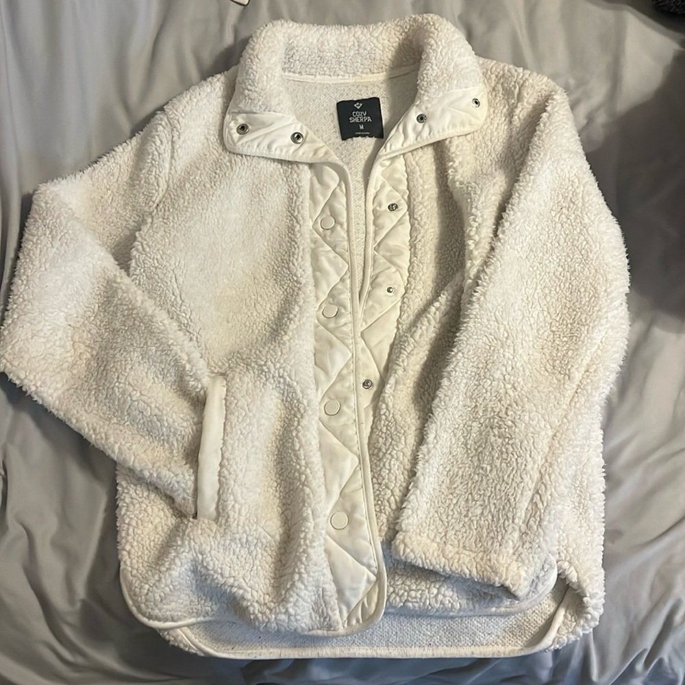 White Sherpa Jacket